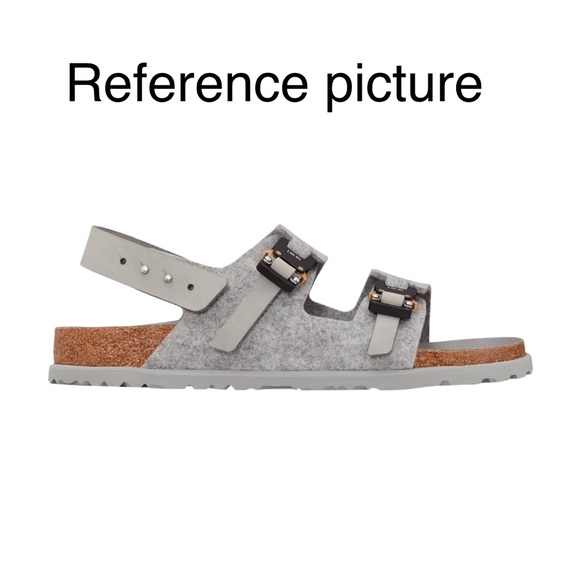 Dior Birkenstock Milano Grey Gray Sandals Shoes NWT and Box Size 43 - Picture 12 of 12